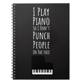 Cadeaus voor pianoliefhebbers Pianist Muziek Toets Notitieboek
