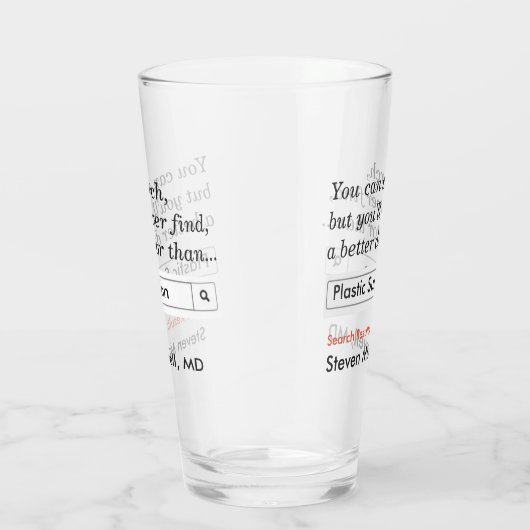 Cadeaus voor plastische chirurg glas (Rechts)