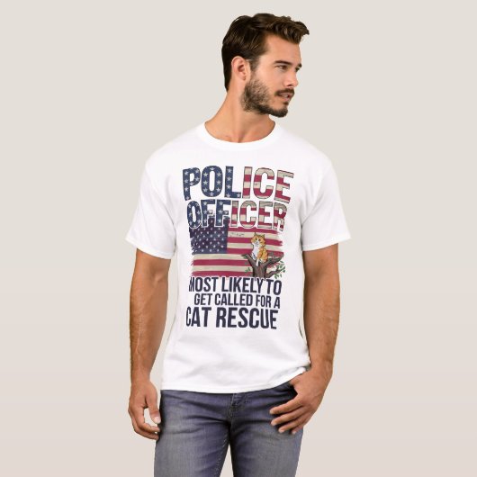 Cadeaus voor politieagenten die hoogstwaarschijnli t-shirt (Voorkant volledig)
