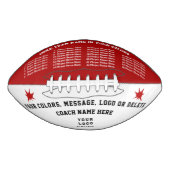 Cadeaus voor rood, wit en zwart Football (Voorkant)