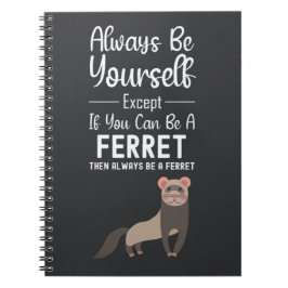 Cadeaus voor schattige fretten Grappige humor dier Notitieboek