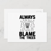 Cadeaus voor schijfGolf-schijfmandje Briefkaart (Voorkant / Achterkant)