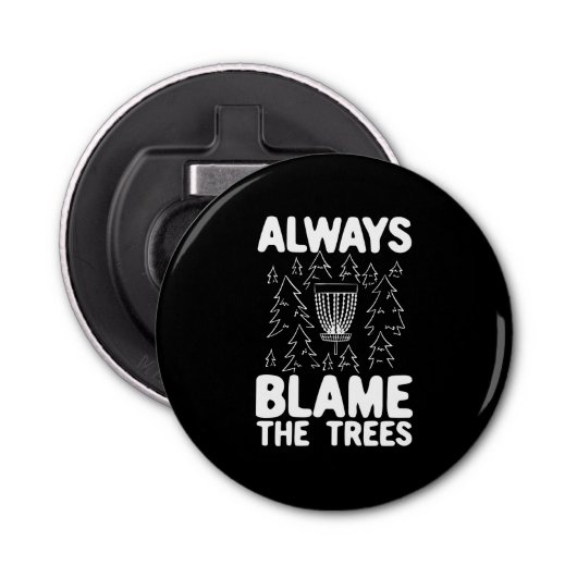 Cadeaus voor schijfGolf-schijfmandje Button Flesopener (Voorkant)