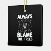 Cadeaus voor schijfGolf-schijfmandje Keramisch Ornament (Links)