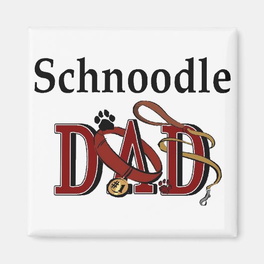 Cadeaus voor Schnoodle Papa Magneet (Voorkant)