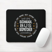 Cadeaus voor schoolbusverzendingsfunctionaris waar muismat (Met muis)
