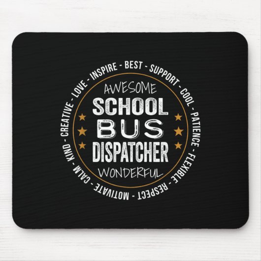 Cadeaus voor schoolbusverzendingsfunctionaris waar muismat (Voorkant)