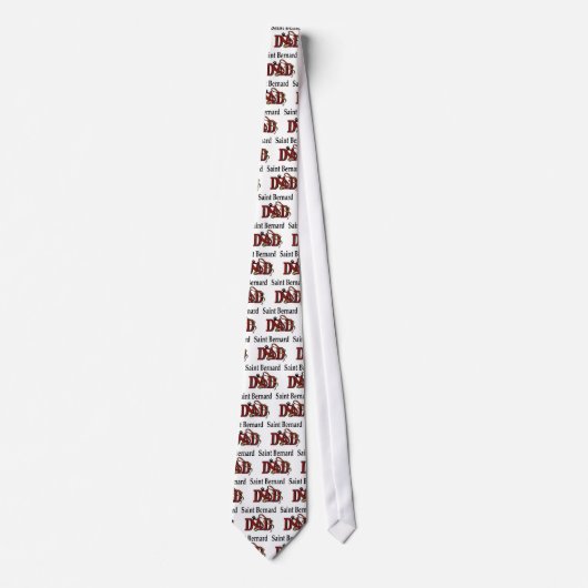 Cadeaus voor Sint Bernard vader Stropdas (Voorkant)