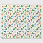 Cadeaus voor Snowman-kerstbomen glimlachen Koekjes Cadeaupapier (Vlak)