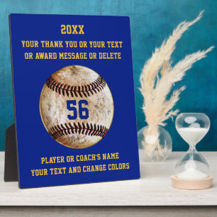 Cadeaus voor spelers of honkbalcoaches, UW KLEUREN Fotoplaat