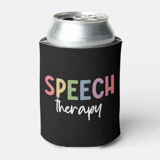 Cadeaus voor spraaktherapie SLP spraakpatholoog Blikjeskoeler (Blikje Voorkant)