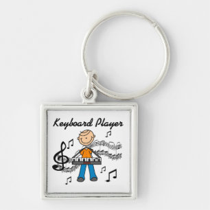 Cadeaus voor Stokfiguur Man met Toetsenbord Sleutelhanger
