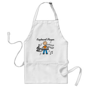 Cadeaus voor Stokfiguur Man met Toetsenbord Standaard Schort
