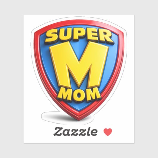 Cadeaus voor Super Mams Sticker (Vel)