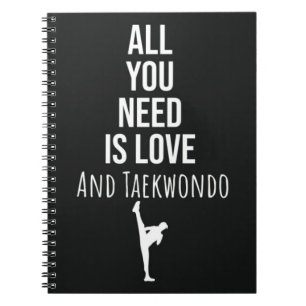 Cadeaus Voor Taekwondo Student Die Zichzelf Verded Notitieboek