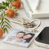 Cadeaus voor tante | Eenvoudig verjaardagsontwerp Sleutelhanger (Voorkant Rechts)