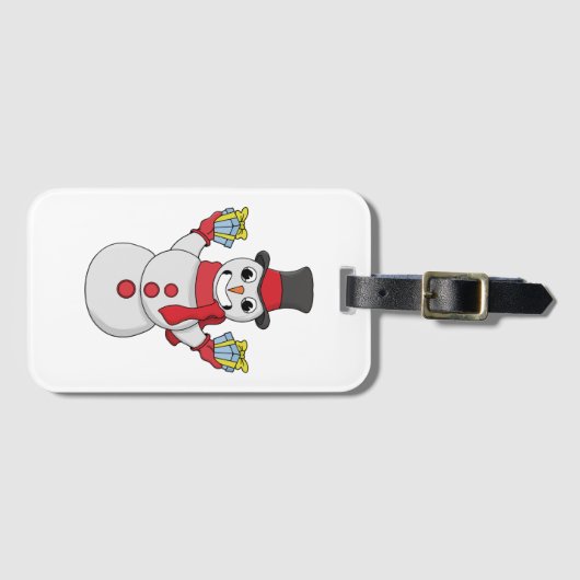 Cadeaus voor u van Snowman Bagagelabel (Voorkant (horizontaal))