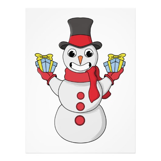 Cadeaus voor u van Snowman Foto Afdruk (Voorkant)