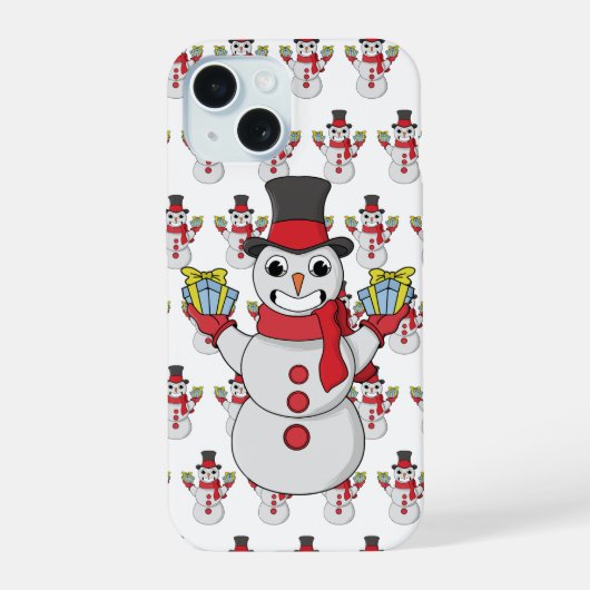 Cadeaus voor u van Snowman iPhone 15 Case (Achterkant)