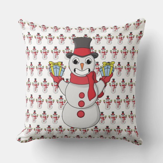 Cadeaus voor u van Snowman Kussen (Voorkant)