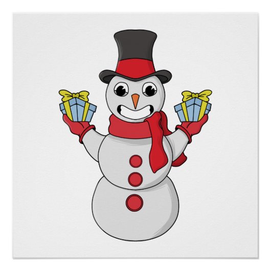 Cadeaus voor u van Snowman Perfect Poster (Voorkant)