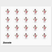 Cadeaus voor u van Snowman Ronde Sticker (Vel)