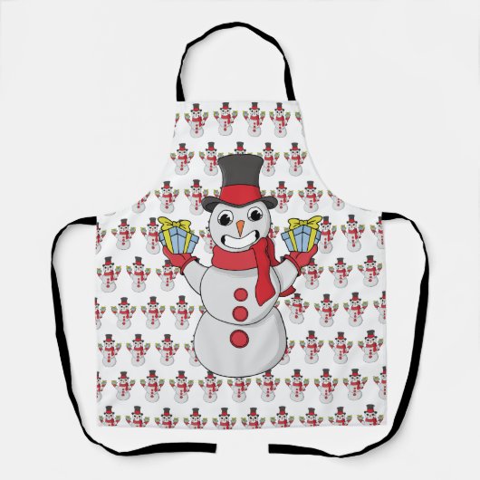 Cadeaus voor u van Snowman Schort (Voorkant)