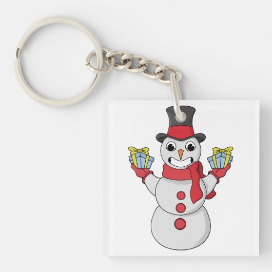 Cadeaus voor u van Snowman Sleutelhanger (voorkant)