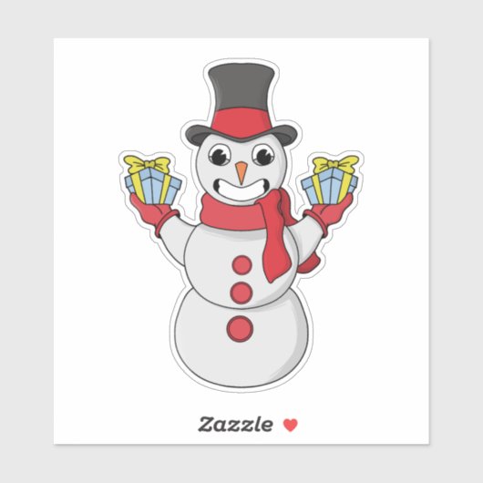 Cadeaus voor u van Snowman Sticker (Vel)