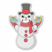 Cadeaus voor u van Snowman Sticker (Voorkant)