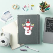 Cadeaus voor u van Snowman Sticker (iPad Cover)
