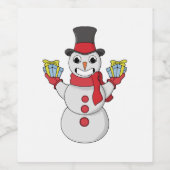 Cadeaus voor u van Snowman Wijn Etiket (Enkel label)