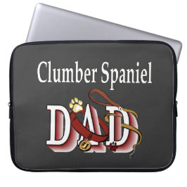 Cadeaus voor vader van Clumber Spaniel Laptop Sleeve