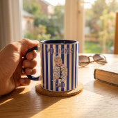 Cadeaus voor Vaderdag voor Vader Blauwe Strepen Mok