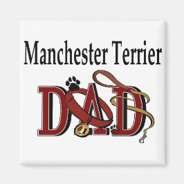 Cadeaus voor vaders met een Manchester Terrier Magneet