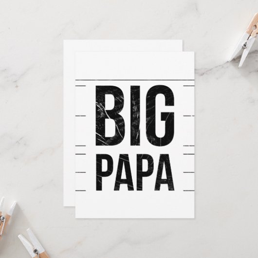 Cadeaus voor vaders S Day Kaart (Voorkant / Achterkant in situ)