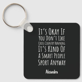 Cadeaus voor veldloop hardlopers Funny XC Team Sleutelhanger