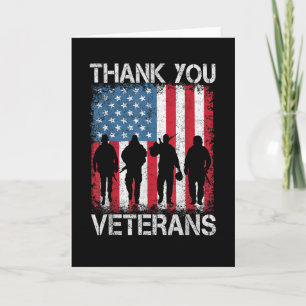 Cadeaus voor Veteranen Dag Bedankt Veteranen Trots Kaart