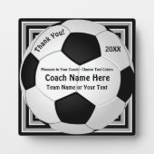 Cadeaus voor Voetbal coaches, gepersonaliseerd Pla Fotoplaat (Voorkant)