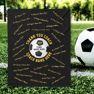 Cadeaus voor Voetbalcoaches, ALLE Spelersnamen Fleece Deken