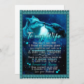 Cadeaus voor vrouw | Brief aan mijn vrouw Ik hou v Kaart (Voorkant / Achterkant)