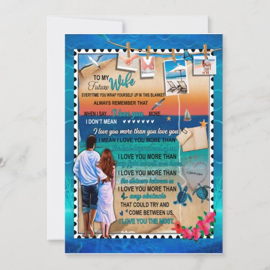 Cadeaus voor vrouw | Brief aan mijn vrouw Liefde v Kaart (Voorkant)