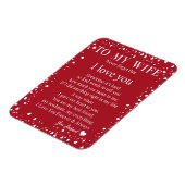 Cadeaus voor vrouw | Brief aan mijn vrouw Liefde v Magneet (Linkerzijde)