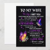 Cadeaus voor vrouw | Brief aan mijn vrouw van echt Kaart (Voorkant / Achterkant)