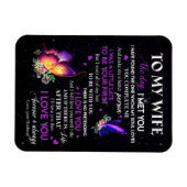 Cadeaus voor vrouw | Brief aan mijn vrouw van echt Magneet (Horizontaal)