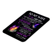 Cadeaus voor vrouw | Brief aan mijn vrouw van echt Magneet (Linkerzijde)