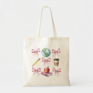 Cadeaus voor waardering voor leraren koffie strik  tote bag