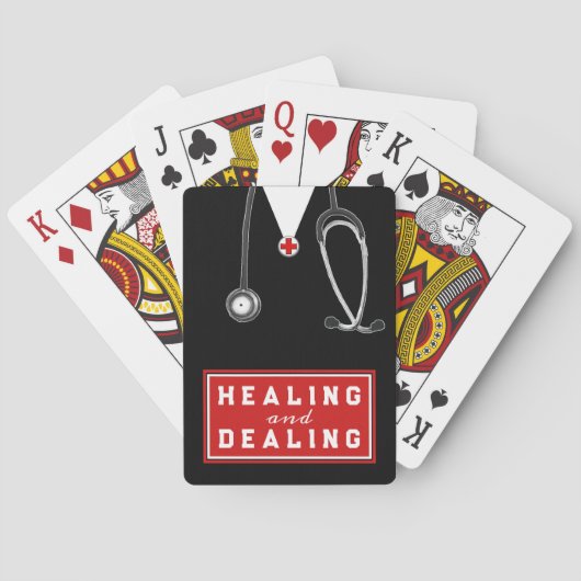 Cadeaus Waardering Dokter Speelkaarten (Achterkant)