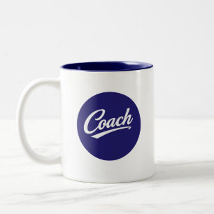 Cadeauscriptografie koffiemok voor coach tweekleurige koffiemok