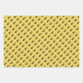 Cadeauset - bijen in meerdere exemplaren inpakpapier vel (Voorkant)